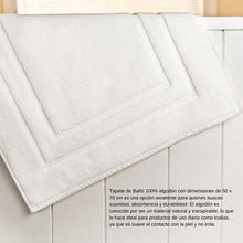 Cargar imagen en el visor de la galería, Tapetes De Baño 2 Pz La Josefina Algodón Con Cenefa 50x70 Cm