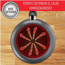 Cargar imagen en el visor de la galería, Sartén T-Fal Antiadherente Simplicity Tecnología Termo Señal y Base Difusora de Calor Color Negro
