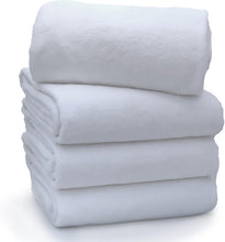 Cargar imagen en el visor de la galería, Toalla De Baño 100% Algodón Suave, Blanca EQUIPAMIENTO HOTELERO