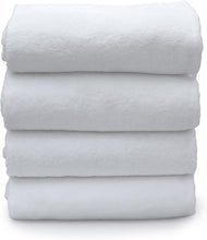 Cargar imagen en el visor de la galería, Toalla De Baño 100% Algodón Suave, Blanca EQUIPAMIENTO HOTELERO