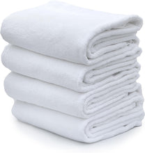 Cargar imagen en el visor de la galería, Toalla De Baño 100% Algodón Suave, Blanca EQUIPAMIENTO HOTELERO
