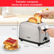 Cargar imagen en el visor de la galería, Tostador T-Fal Ultra Mini Inox (Modelo TT330DMX) – Estilo Compacto y el Dorado Perfecto Cada Mañana