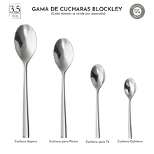 Cargar imagen en el visor de la galería, Cucharas Profesionales Steelite Blockley, Acero Inoxidable 4 Tamaños Diferentes 12 Piezas