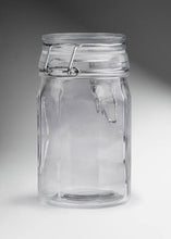 Cargar imagen en el visor de la galería, Frasco de Vidrio Hexagonal Vittori Brocalito con Tapa de Clip (200 ml)