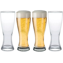 Cargar imagen en el visor de la galería, 4 Vasos de Vidrio Cerveza Copa Cervecera Tarro Crisa 591 ml