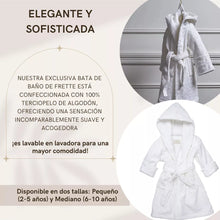 Cargar imagen en el visor de la galería, Bata Hotelera De Niño Terciopelo 100% Algodón