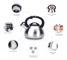 Cargar imagen en el visor de la galería, Tetera Cepillada 2.5 L T-fal C7921024 Acero Inox Color Plateado