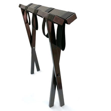 Cargar imagen en el visor de la galería, Kit de 2 Porta Maleteros para la Habitación. Marco de acero rectangular, plegable.