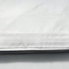 Cargar imagen en el visor de la galería, Juego de Sábanas Hoteleras Blancas Lisas Individual , 250 Hilos, 40% Poliéster / 60% Algodón.
