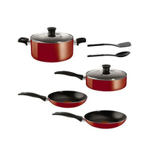 Cargar imagen en el visor de la galería, Batería de Cocina T-fal Easy Care (8 Piezas) - Antiadherente, Aluminio Color Rojo (B114S885)