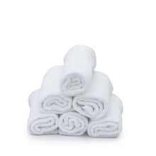 Cargar imagen en el visor de la galería, Toalla Facial Blanca 100% Algodón 30 x 30 cm