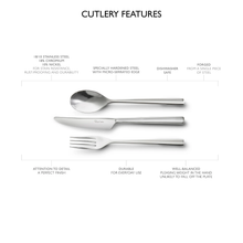 Cargar imagen en el visor de la galería, Cucharas Profesionales Steelite Blockley, Acero Inoxidable 4 Tamaños Diferentes 12 Piezas