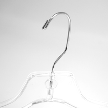 Cargar imagen en el visor de la galería, Ganchos De Plástico Sencillos Para Ropa, Corte Cristal Transparente - 30 piezas