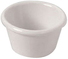 Cargar imagen en el visor de la galería, Ramekin Liso De Melanina Blanco, 3 oz (88.72 ml) GET, 3 Piezas