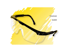 Cargar imagen en el visor de la galería, Lentes Protectores De Policarbonato Cabel, Armazón Negro Paquete 10 Piezas