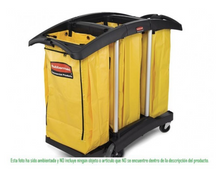 Cargar imagen en el visor de la galería, Bolsa De Vinilo Con Cierre Para Carro De Limpieza Rubbermaid, 34 Gal