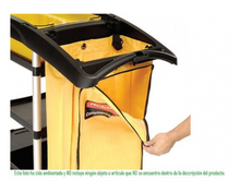 Cargar imagen en el visor de la galería, Bolsa De Vinilo Con Cierre Para Carro De Limpieza Rubbermaid, 34 Gal