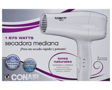 Cargar imagen en el visor de la galería, Secadora de cabello Conair 303ES blanca 120V