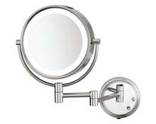 Cargar imagen en el visor de la galería, Espejo De Montaje En Pared Luz Led Doble Cara Cromado Conair