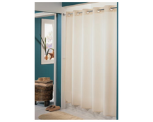Cargar imagen en el visor de la galería, Cortina Para Baño Hookless Anillos Flexibles Hotel Beige