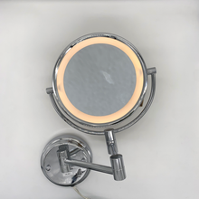 Cargar imagen en el visor de la galería, Espejo De Montaje En Pared Luz Led Doble Cara Cromado Conair