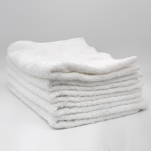 Cargar imagen en el visor de la galería, Tapete Blanco Liso 50 x 75 cm 100% Algodón, 2 piezas