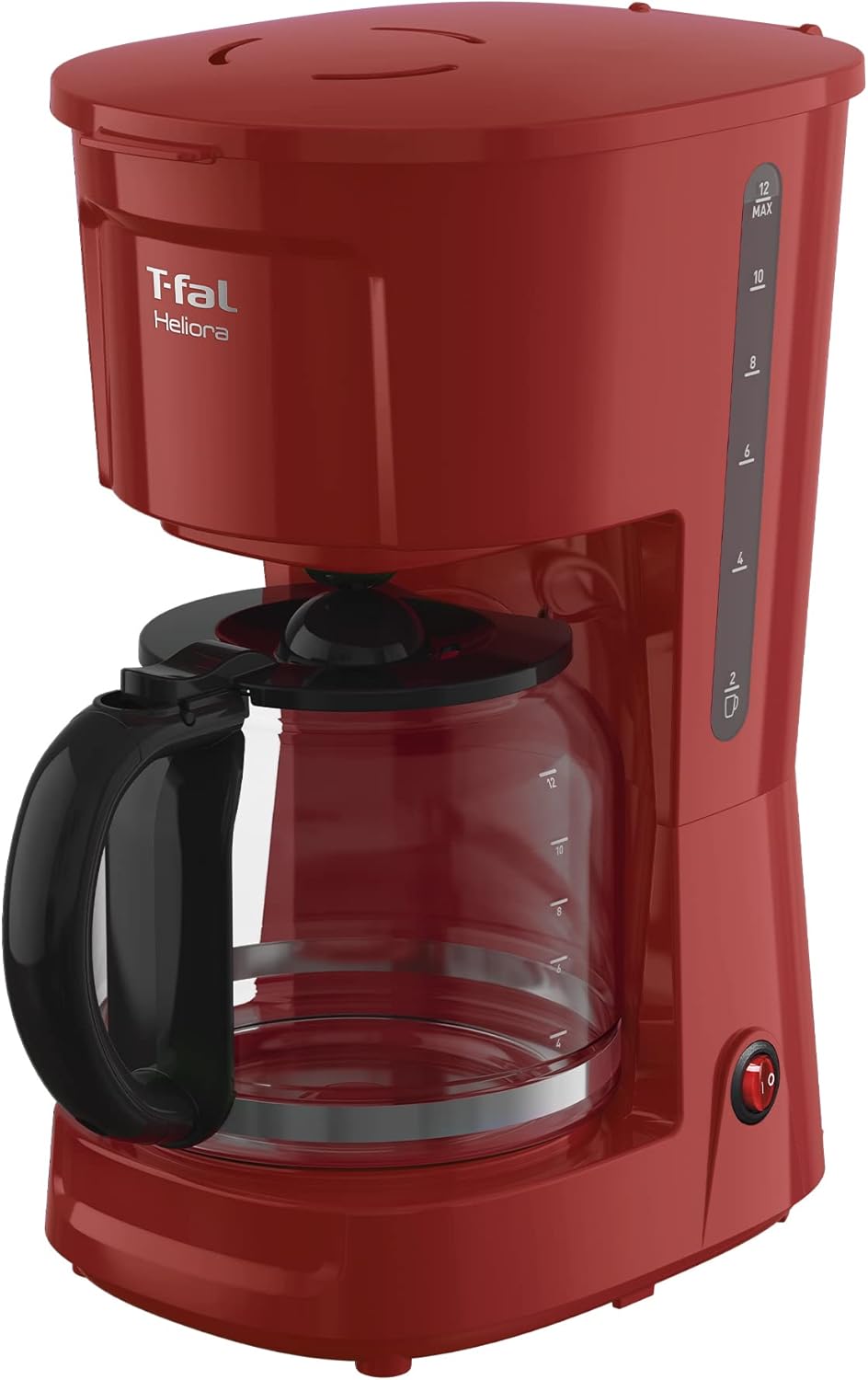 Cafetera T-fal Heliora Roja: 12 tazas de café