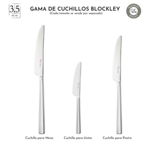 Cargar imagen en el visor de la galería, Cuchillos Profesionales Steelite Acero Inoxidable 3 Tamaños Diferentes 12 Piezas
