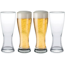 Cargar imagen en el visor de la galería, 4 Vasos de Vidrio Cerveza Copa Cervecera Tarro Crisa 591 ml
