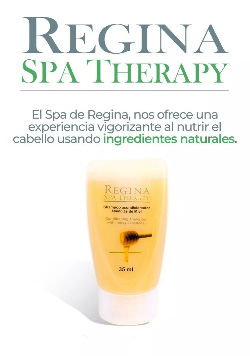 Regina Spa Therapy Shampoo y Acondicionador 2 en 1 Esencias De  Miel de Abeja 35 ml
