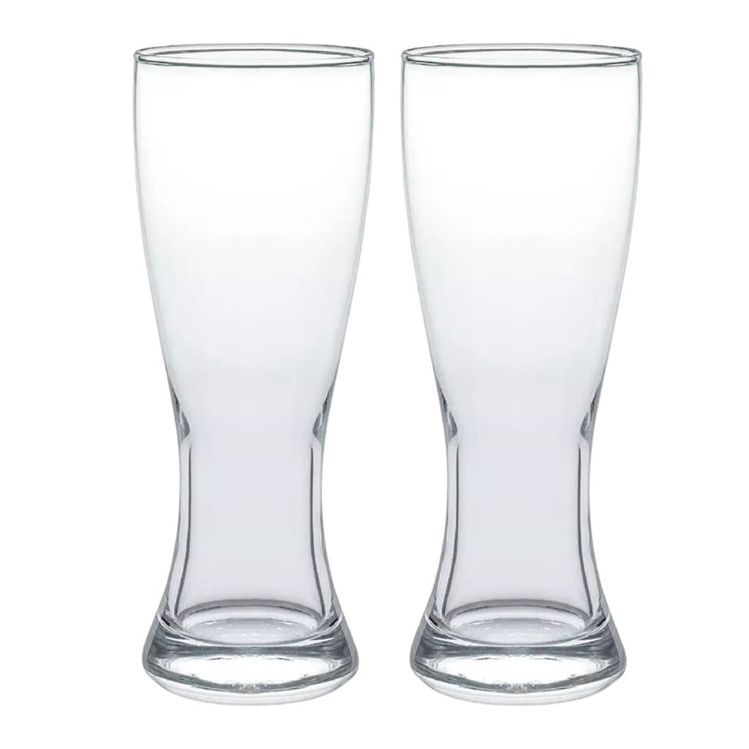 2 Vasos de Vidrio Cerveza Copa Cervecera Tarro Crisa 591 ml