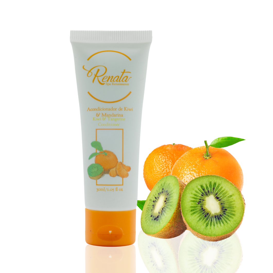 Acondicionador Renata Kiwi y Mandarina 30ml | Caja con 500 Piezas