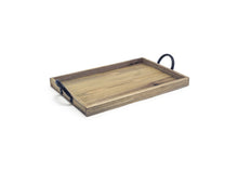 Cargar imagen en el visor de la galería, Front of the House FOH |  Charola de madera rústica Asheville 13&quot; x 9&quot; color Cidra 4 piezas
